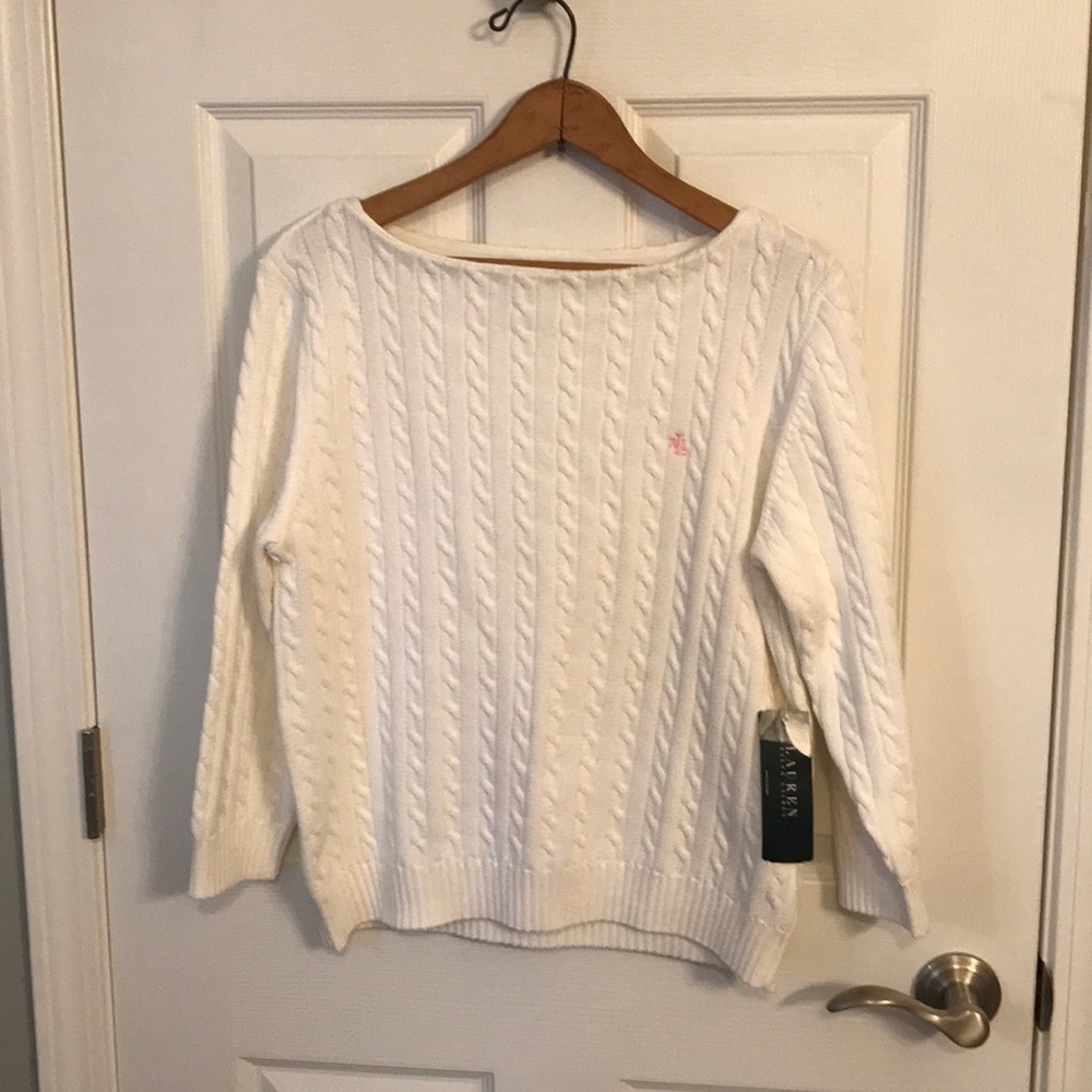 Soft white Ralph Lauren sweater